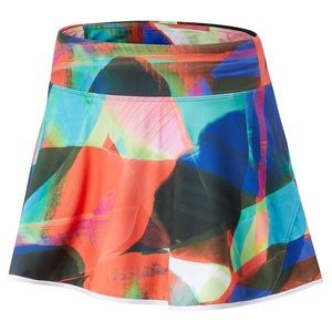 NEW BALANCE Printed Rally Skort, Black Multi
